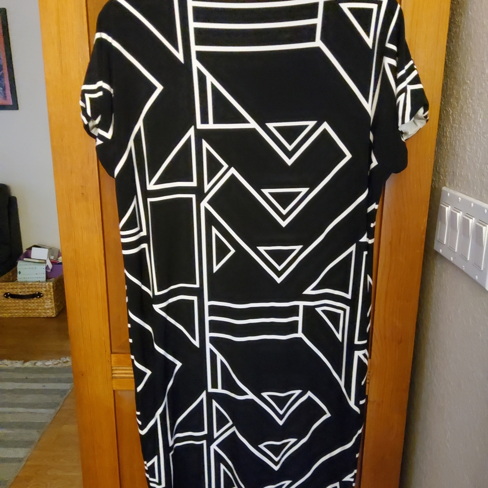 Ralph Lauren Black and White Striped Dress - Picture 8 of 11